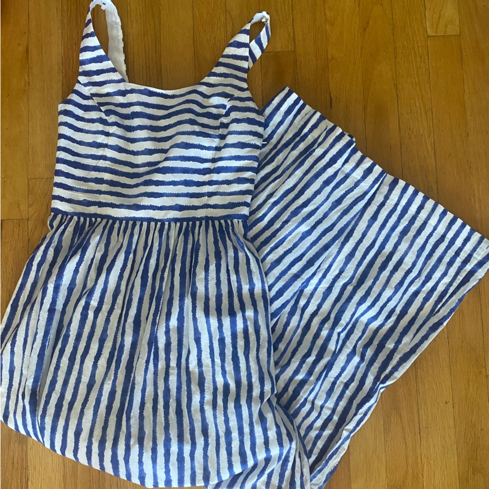 NWT Vineyard Vines Maxi Blue Stripe Dress